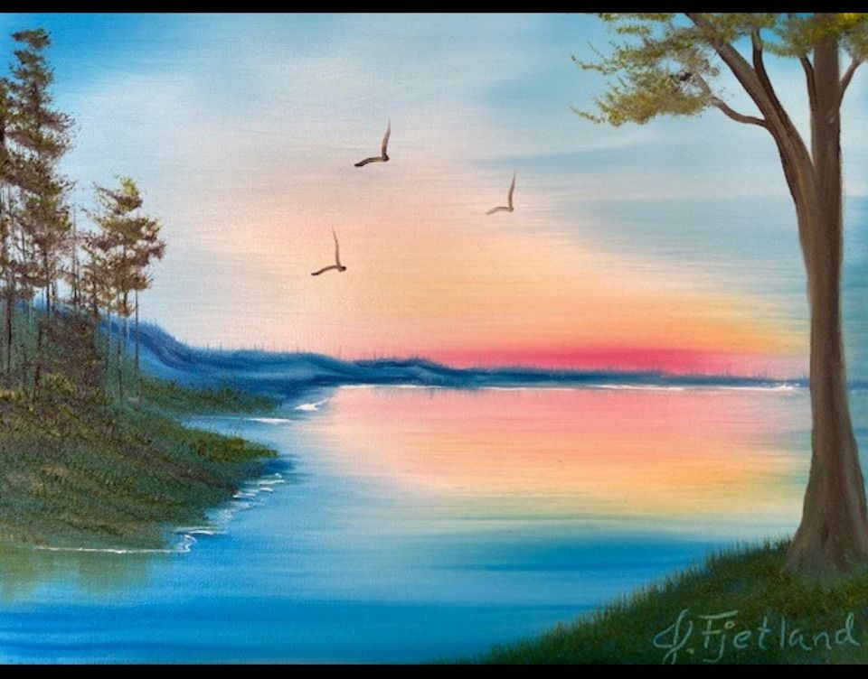 Bob Ross Painting Party – Rush River Brewing Co.